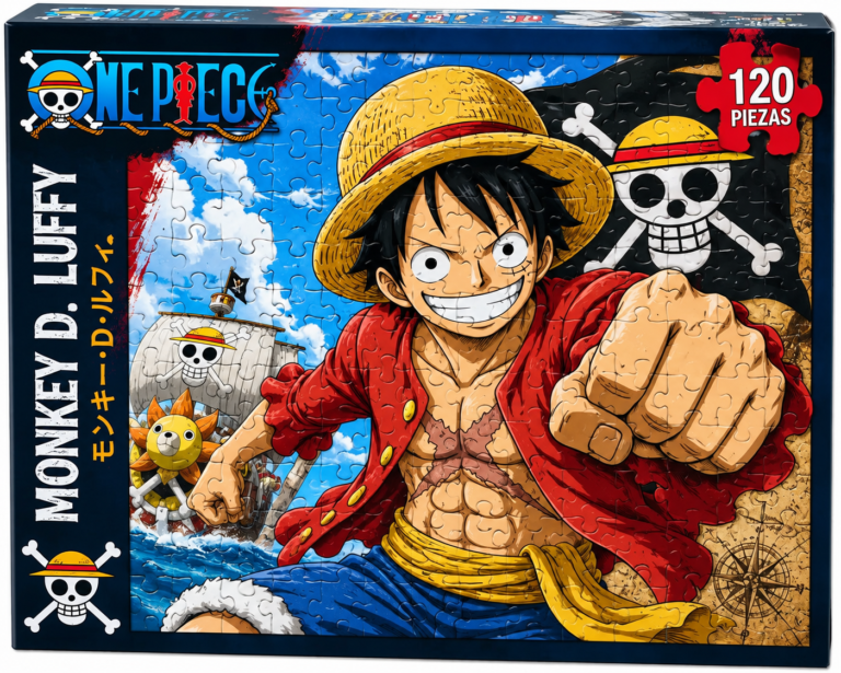 Puzzle Monkey D. Luffy, protagonista de One Piece.