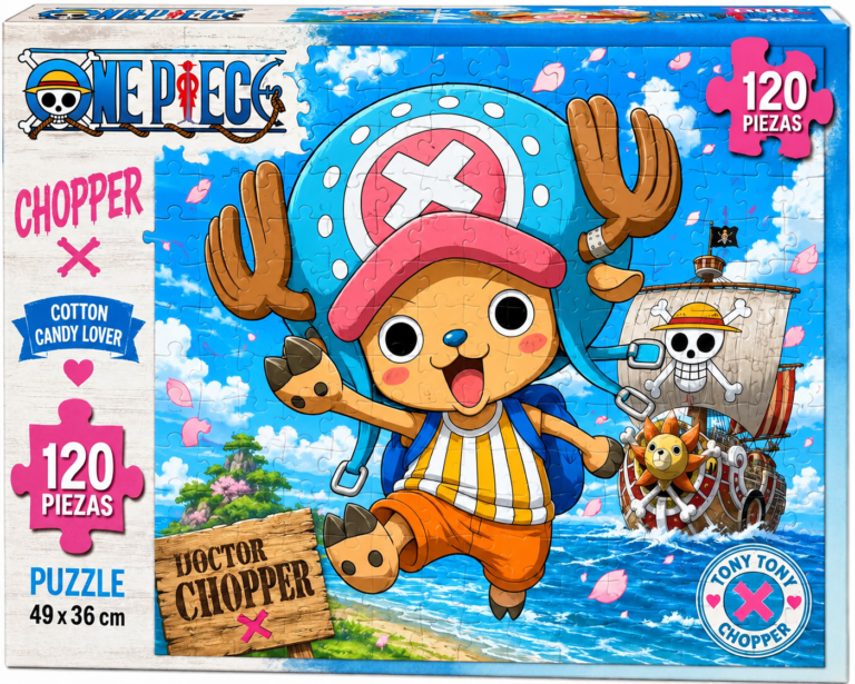 Puzzle con la imagen de Tony Tony Chopper de One Piece.